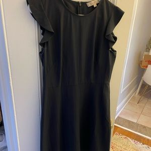 Loft blue pinstripe dress size 8